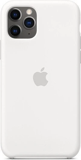 Apple Silikon Case für iPhone 11 Pro weiß