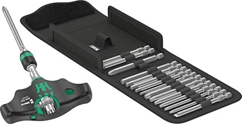 Wera Kraftform Kompakt 400 RA 1 Imperial Bitset inkl. Tasche, 17-tlg.