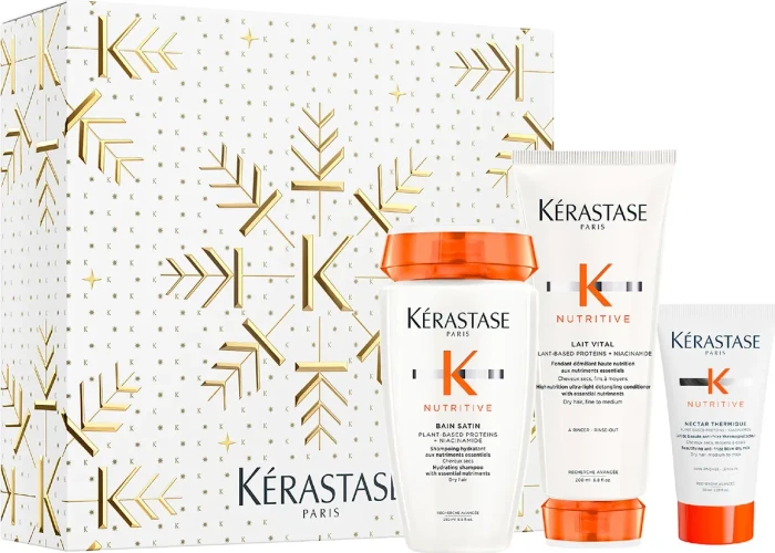 Kérastase Nutritive Shampoo 250ml + Lait Vital 200ml + Nectar Thermique 50ml Geschenkset