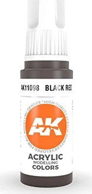 AK-Interactive 3rd Gen Acrylic Colors Acrylic Modelling Colors black red, 17ml