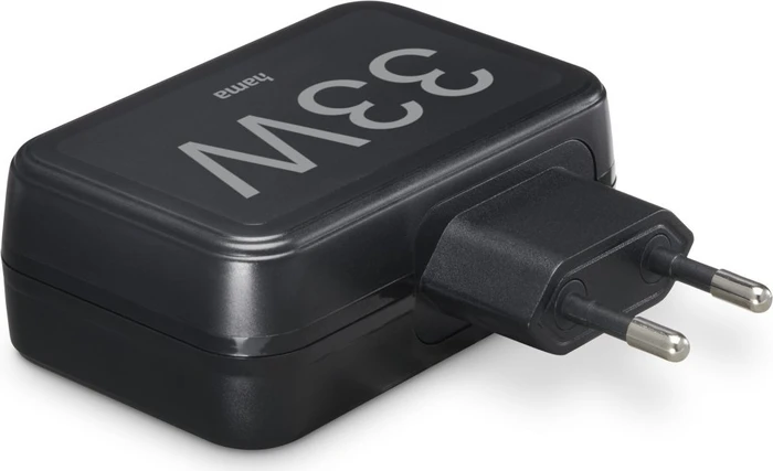 Hama Schnellladegerät 4 Ports Qualcomm 3.0 4x USB-A 33W schwarz