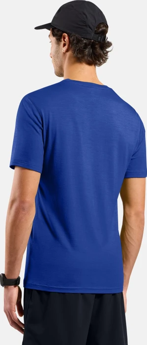 Odlo Natural Merino 160 Baselayer Funktionsshirt kurzarm dazzling blue (Herren)