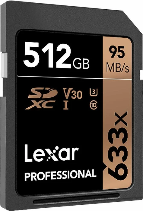 Lexar Professional 633x R95/W45 512GB, UHS-I U3, Class 10