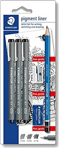 Staedtler Pigmentliner 308 Artist Set schwarz