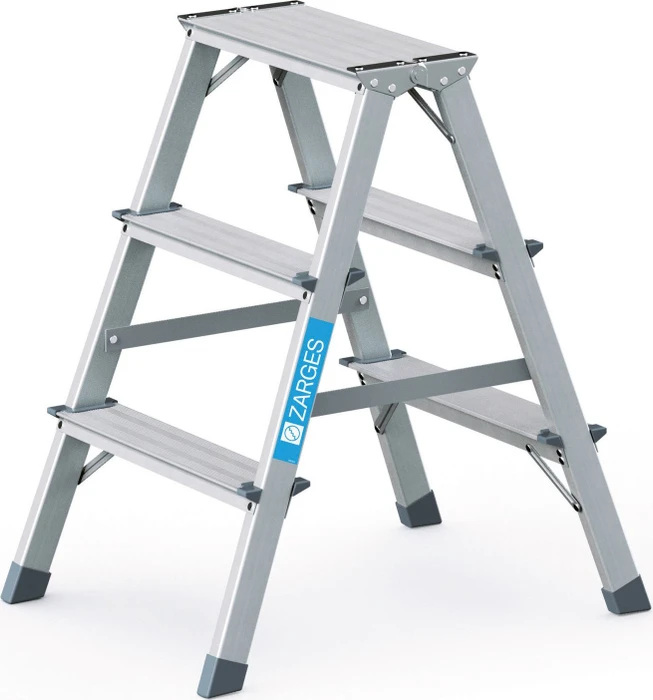 Zarges Scana B Alu 2-tlg. Stehleiter, 2x 3 Stufen