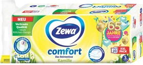 Zewa comfort Das Reinweisse Kamille Toilettenpapier 3-lagig weiß, 20 Rollen