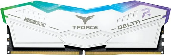 TeamGroup T-Force DELTA RGB weiß UDIMM 32GB Kit, DDR5-6400, CL32-39-39-84, X8