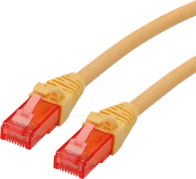 Roline / Secomp GHMT Patchkabel, Cat6, U/UTP, RJ-45/RJ-45, 5m, gelb