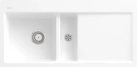 Villeroy & Boch Subway 60 flat flächenbündig Becken links stone white