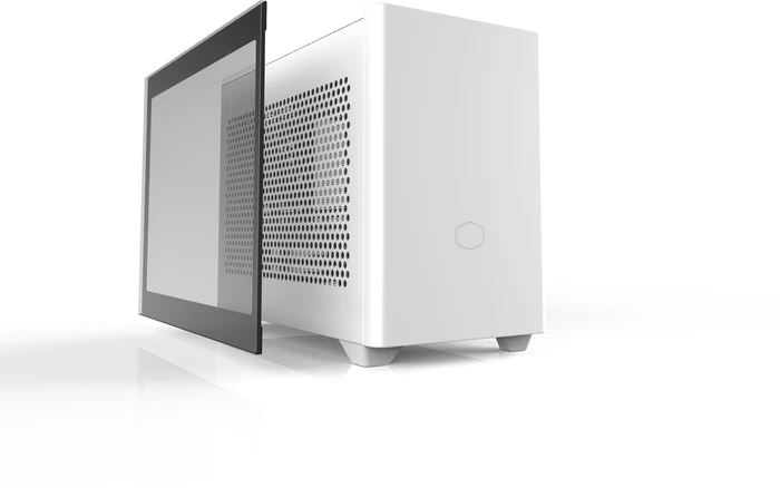 Cooler Master MasterBox NR200P, weiß, Glasfenster, Mini-ITX