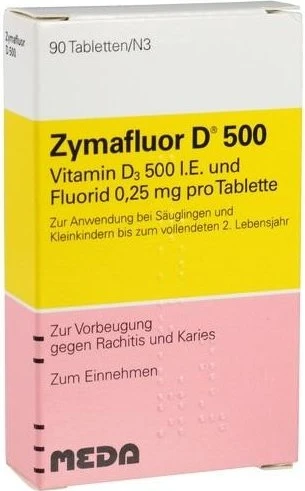 Zymafluor D 500 Tabletten, 90 Stück