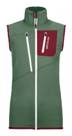 Ortovox Fleece Grid Funktionsweste green forest (Damen)