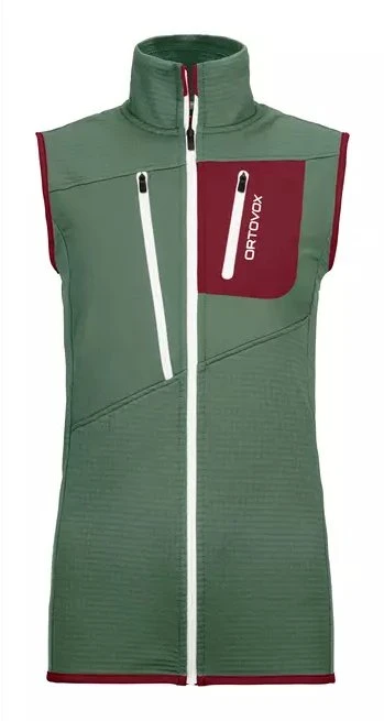 Ortovox Fleece Grid Funktionsweste green forest (Damen)