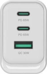 Conceptronic 3-Port 65W GaN USB-PD-Ladegerät weiß