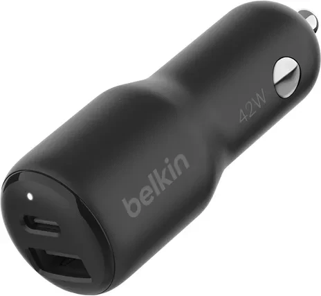 Belkin BoostCharge Kfz-Ladegerät mit zwei Anschlüssen (42W) schwarz