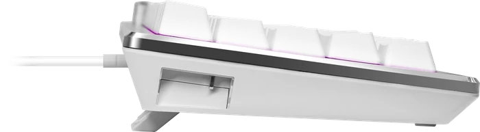 Cooler Master CK720, LEDs RGB, hot-swap, silber/weiß, Kailh Box V2 RED, USB, US