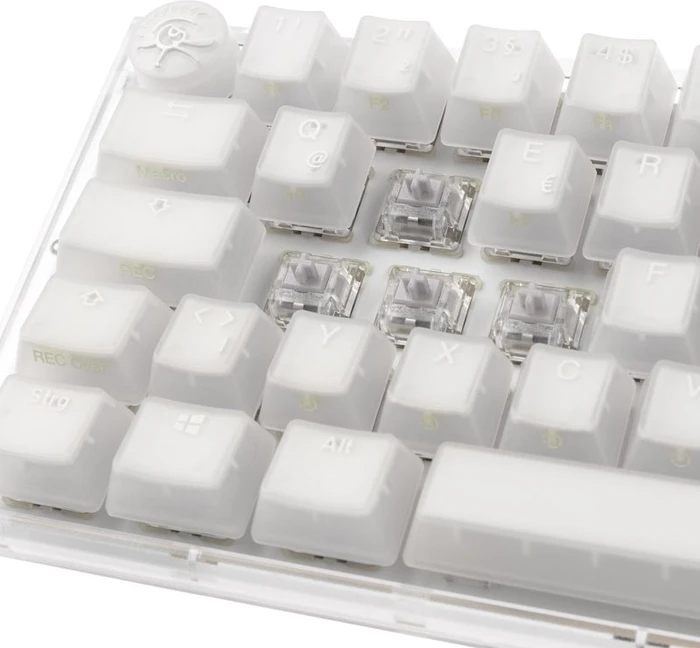 Ducky One 3 Mini PBT, LEDs RGB, Aura White, MX SPEED RGB Silver, USB, DE