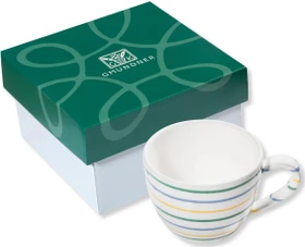 Gmundner Keramik Buntgeflammt Teetasse Maxima im Karton 400ml
