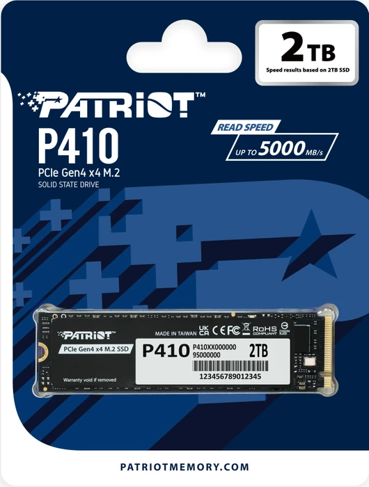 Patriot P410 2TB, M.2 2280 / M-Key / PCIe 4.0 x4
