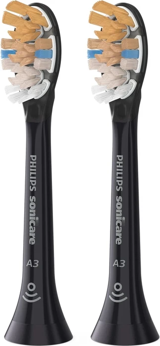 Philips HX9092/11 Sonicare A3 Premium All-in-One Ersatzbürste schwarz, 2 Stück
