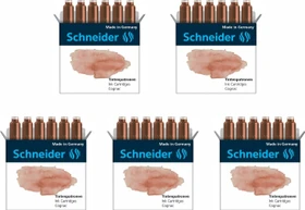 Schneider Pastell Standard-Tintenpatrone cognac, 6er-Pack