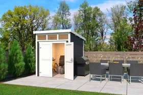 Lasita Maja Kibo 2 Gartenhaus carbongrau