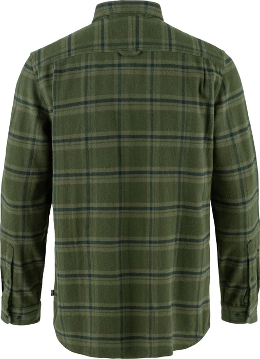 Fjällräven Övik Heavy Flannel Hemd langarm deep forest/laurel green (Herren)