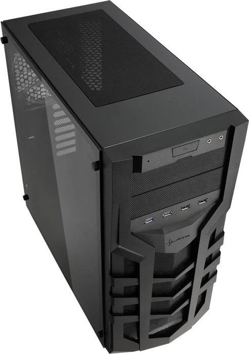 Sharkoon DG7000-G blau, Glasfenster