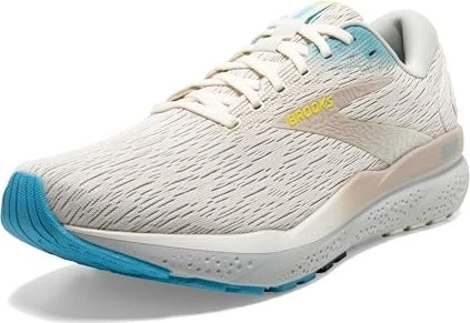 Brooks Ghost 16 coconut/blue/yellow (Herren)