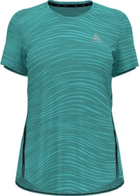Odlo Zeroweight Engineered Chill-Tec Funktionsshirt kurzarm jaded melange (Damen)