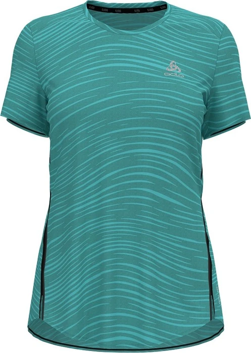 Odlo Zeroweight Engineered Chill-Tec Funktionsshirt kurzarm jaded melange (Damen)