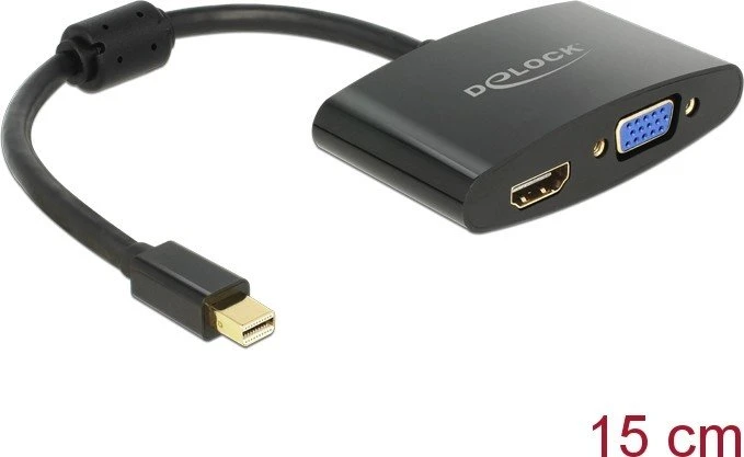 DeLOCK DisplayPort auf HDMI/VGA Adapter, 0.18m