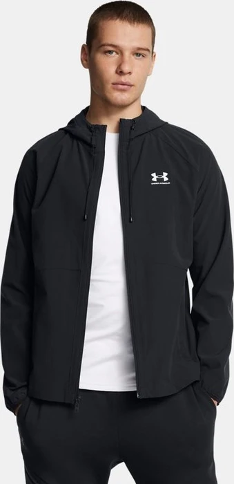Under Armour Stretch Woven Windbreaker Funktionsjacke schwarz/weiß (Herren)