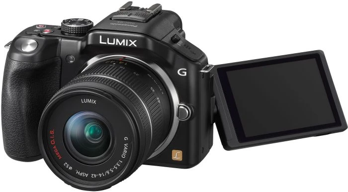Panasonic Lumix DMC-G5 schwarz mit Objektiv Lumix G Vario 14-42mm 3.5-5.6 ASPH OIS