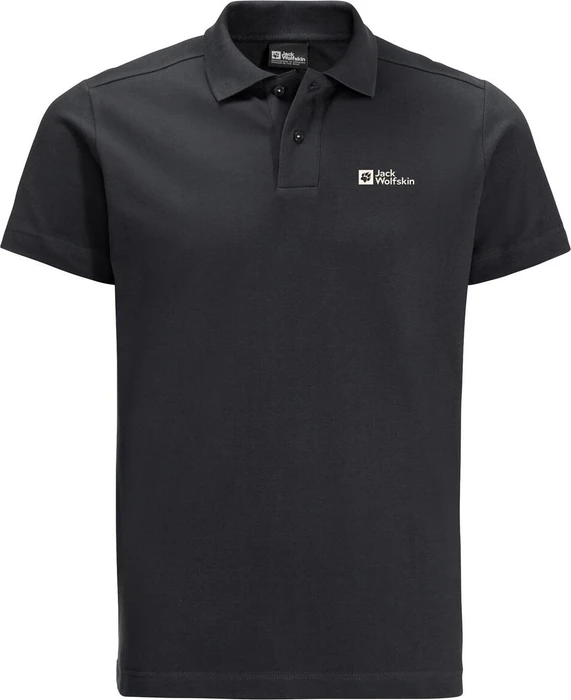 Jack Wolfskin Essential Poloshirt kurzarm black 6001 (Herren)