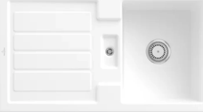Villeroy & Boch Flavia 50 Einbau Becken reversibel stone white