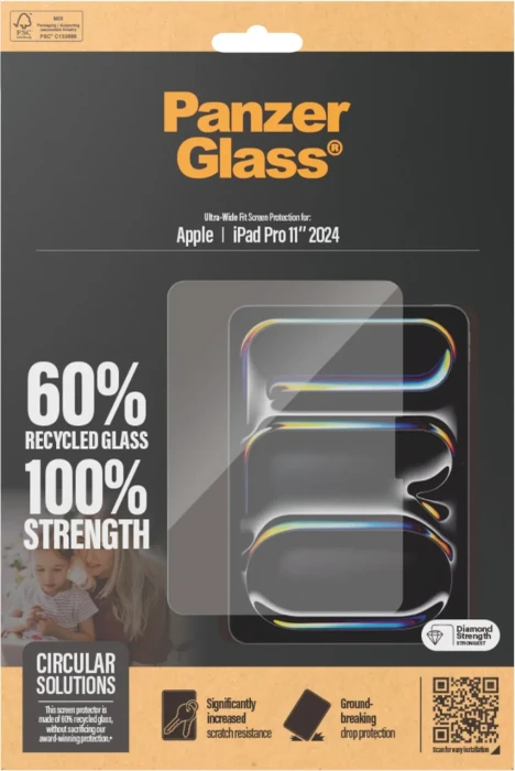PanzerGlass Displayschutz für Apple iPad Pro