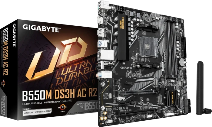 GIGABYTE B550M DS3H AC R2 (AMD AM4)