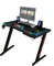 Raptor GT-100 RGB Schreibtisch 120x60cm schwarz/schwarz Vorschaubild