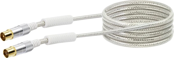 Schwaiger Koaxial Antennenkabel, 1.5m, 110dB, weiß