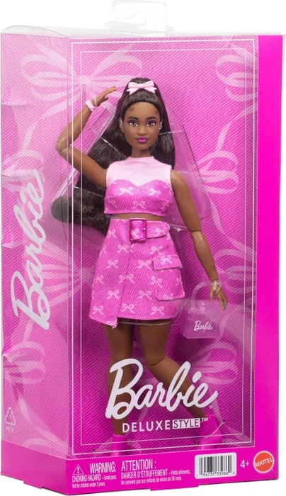 Mattel Barbie - Deluxe Puppe Nr. 10 mit rosa Denim-Top und -Rock und Hörgerät