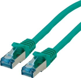Roline / Secomp GHMT Patchkabel, Cat6a, S/FTP, RJ-45/RJ-45, 20m, grün