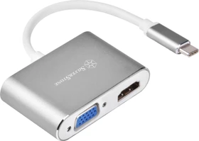 SilverStone EP16 USB-C VGA-HDMI Multiport-Adapter (SST-EP16C / 40186)