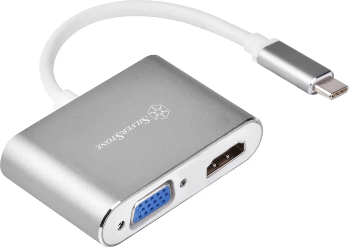 SilverStone EP16 USB-C VGA-HDMI Multiport-Adapter