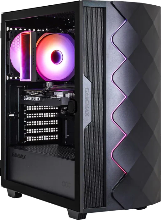 Hyrican Gamemax Diamond BK 7797, Ryzen 5 7500F, 16GB RAM, 1TB SSD, GeForce RTX 5060