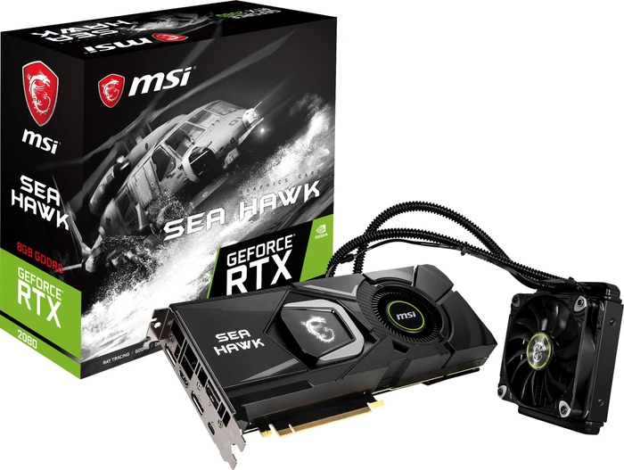 MSI GeForce RTX 2080 Sea Hawk X, 8GB GDDR6, HDMI, USB-C, 3x DP