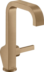 Hansgrohe Axor Citterio Waschtischmischer 190 mit Pingriff und Ablaufgarnitur brushed bronze