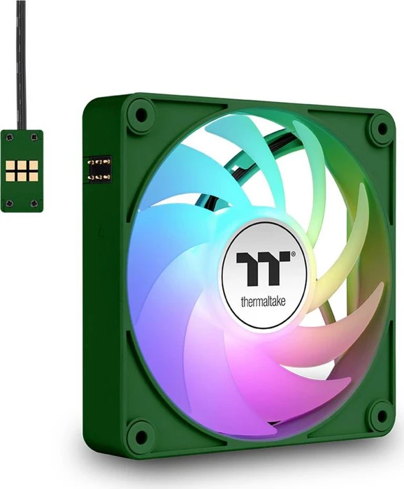 Thermaltake CT140 EX ARGB Sync Racing Green, grün/weiß, 140mm, 3er-Pack