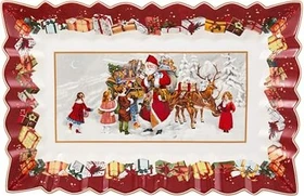 Villeroy & Boch Toy's Fantasy Kuchenplatte Santa und Kinder 35x23cm