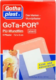 Gothaplast GoTa-POR PU-Wundfilm steril, 5 x 7.2cm, 5 Stück